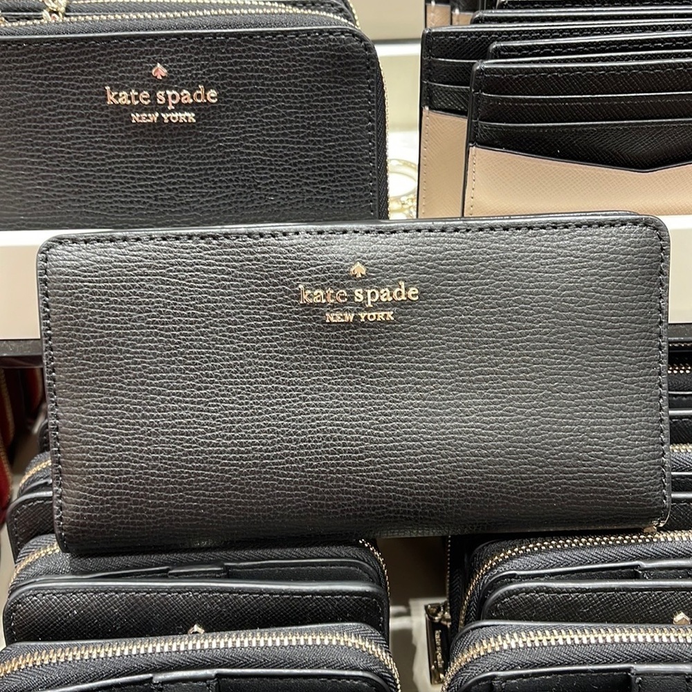 Kate Spade Darcy Large Slim Bifold Wallet 
Black - Picture 5 of 16